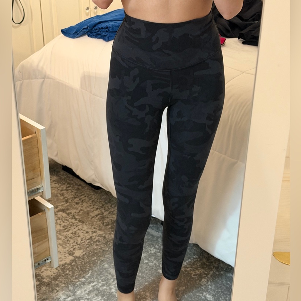 Lululemon Align Black Camouflage Leggings